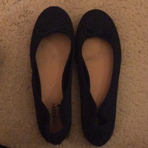 Navy blue ballet flats
